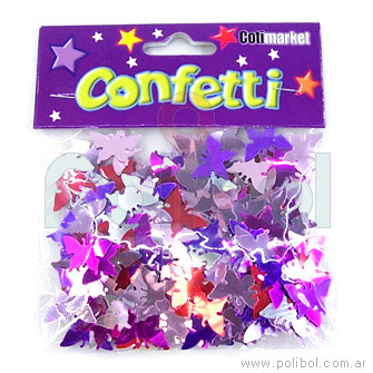 Confeti de mariposas lila