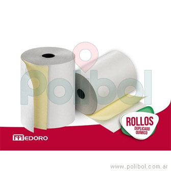 Rollo duplicado químico 76 mm x 30 mts