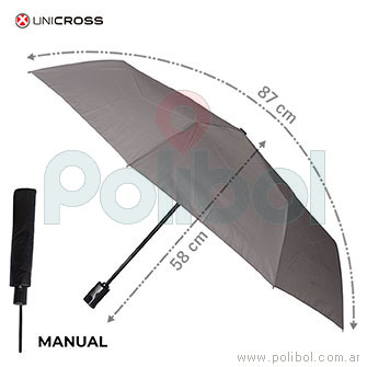 Paraguas corto liso