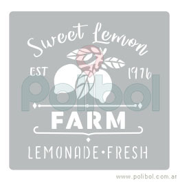 Stencil Sweet Lemon