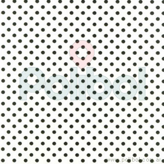 Bobina Papel de regalo con lunares negros 60cm.