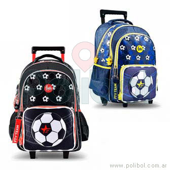 Mochila carro Cancha de Futbol 51 Footy 044424 Polibol