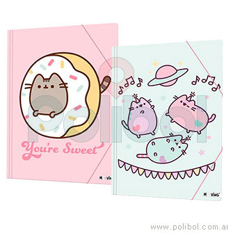 Carpeta 3 solapas Pusheen