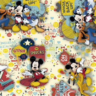 Bobina Papel de regalo Mickey Mouse 35cm.