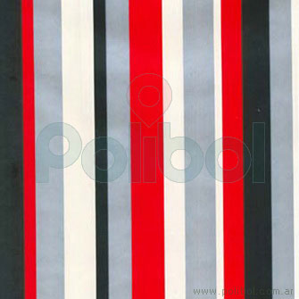 Bobina Papel de regalo negro y rojo 60 cm.
