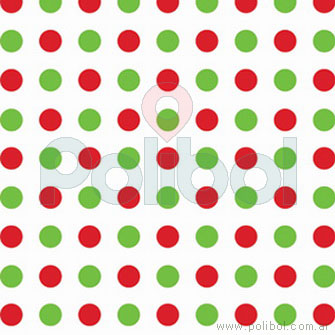 Bobina Papel de regalo círculos rojos y verdes 60 cm.