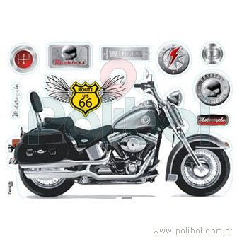 Wallstickers Moto