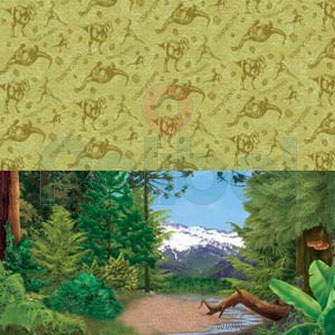 Cartulina Entretenida de dinosaurios verde