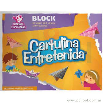 Block Cartulina Entretenida de diseños especiales