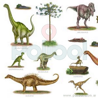 Cartulina Entretenida de dinosaurios y árboles