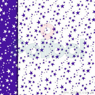 Cartulina Entretenida de estrellas azules