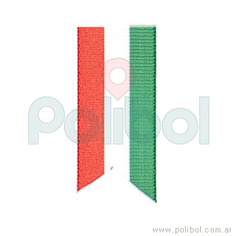 Cinta motivo bandera de Italia de 10mm