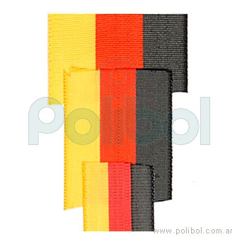 Cinta motivo bandera de Alemania de 25mm