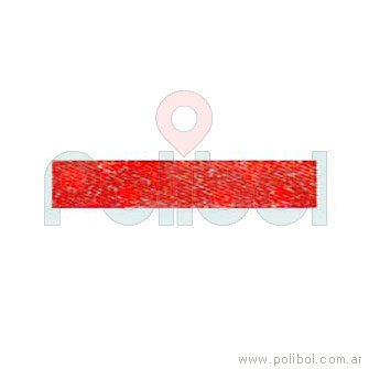 Cinta raso rojo 5 mm.