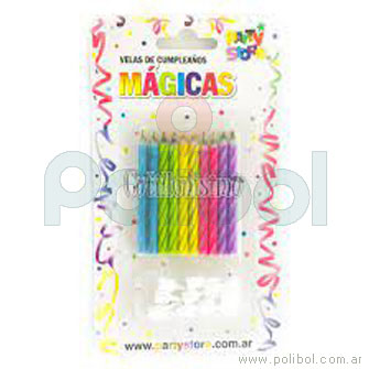 VELAS PERLADAS PASTEL FINITAS X 24 UNIDADES