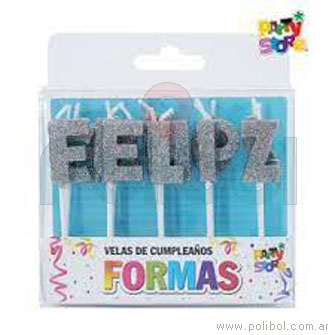 Velas Feliz Cumple plata