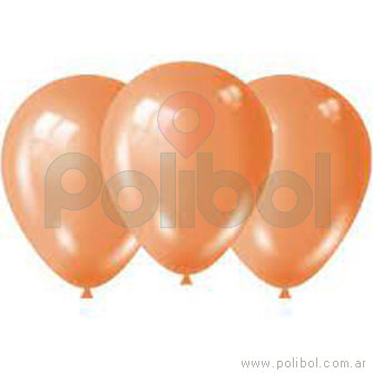 Globo N9 naranja liso