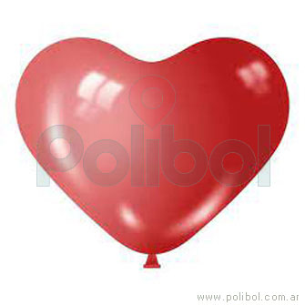 Globo N15 corazón rojo