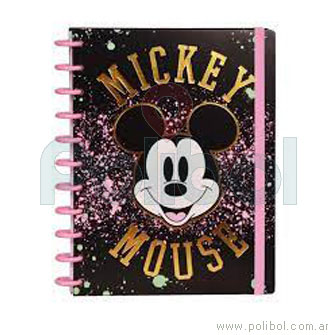 Cuaderno Loop a discos carta Mickey Mouse