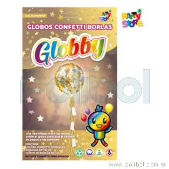 Globos confeti con borlas