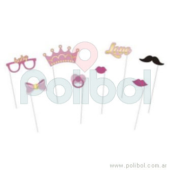 Props rosa para fotos