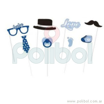 Props azul para fotos