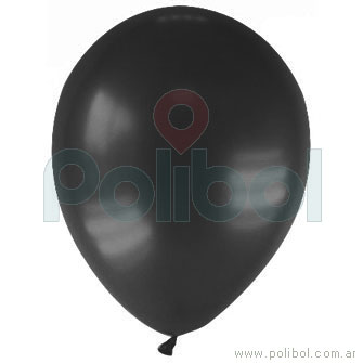 Globos negro standar 12 x50