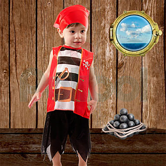 Disfraz de nene Pirata Talle 0