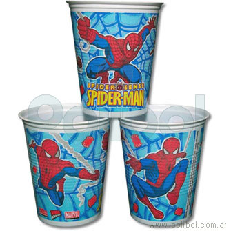 Vasos de plásticos Spiderman 3
