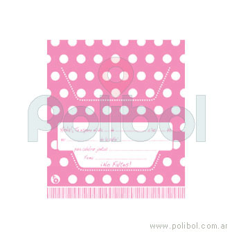 Mantel de plástico de lunares rosa