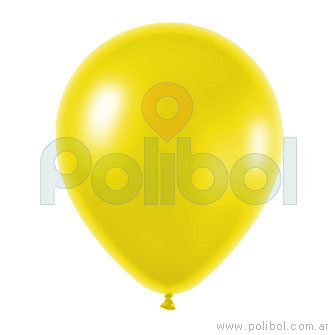 Globo N5 perlado amarillo