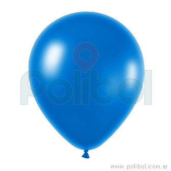 Globo N5 perlado azul