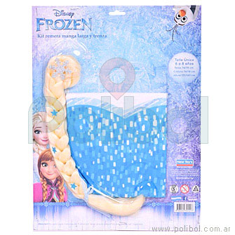 Frozen Elsa Kit de remera + trenza
