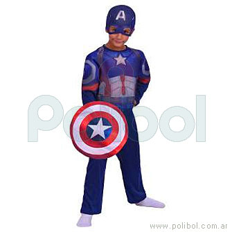 Disfraz Capitán América Talle 2