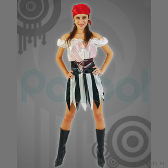 Disfraz para adultos de Pirata Mujer