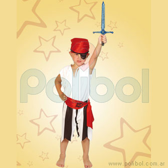 Disfraz para nene de Pirata Talle 1