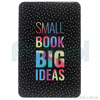 Cuaderno A6 con tapas metálicas