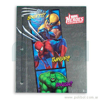 Carpeta Escolar n3 Marvel heroes