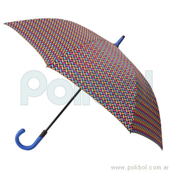 Paraguas largo estampado