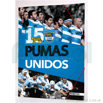 Carpeta Oficio de 3 solapas Rugby.