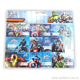 Etiquetas Avengers x 9