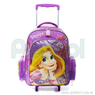 Mochila carro Rapunzel de 36 cm