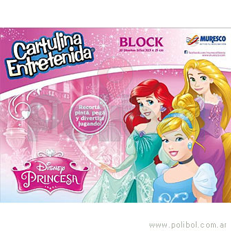 Block Cartulinas Princesas