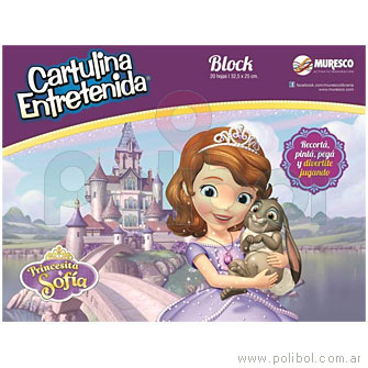 Block Cartulinas Princesita Sofía