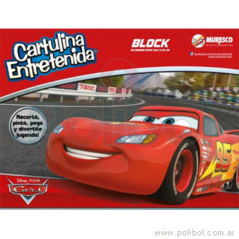 Block Cartulinas Cars
