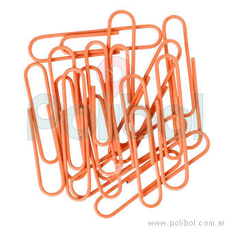 Ganchos Clips Naranja Fluo