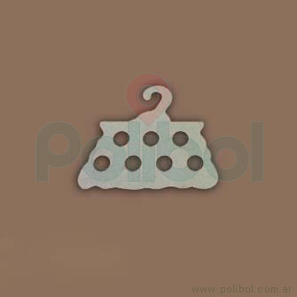 Percha de fibrofácil