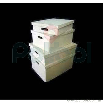 Caja de fibrofácil