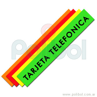 Faja de tarjeta telefónica.