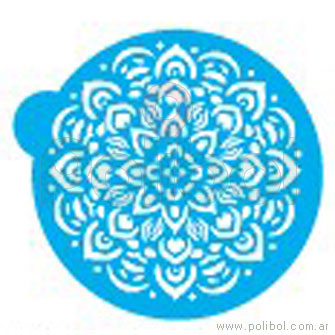 Stencil flor Mandala